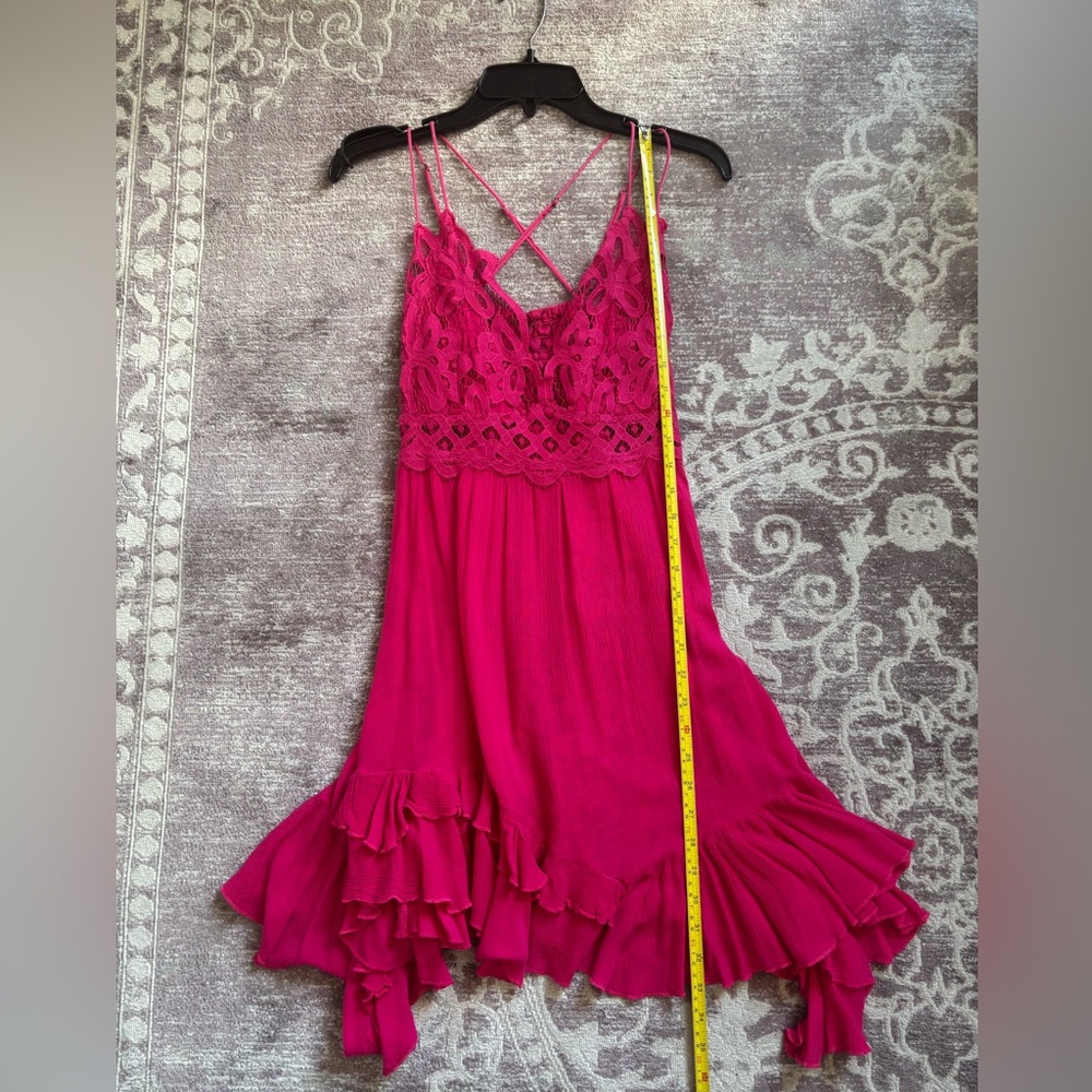 FP Adella Hot Pink Fuchsia short dress